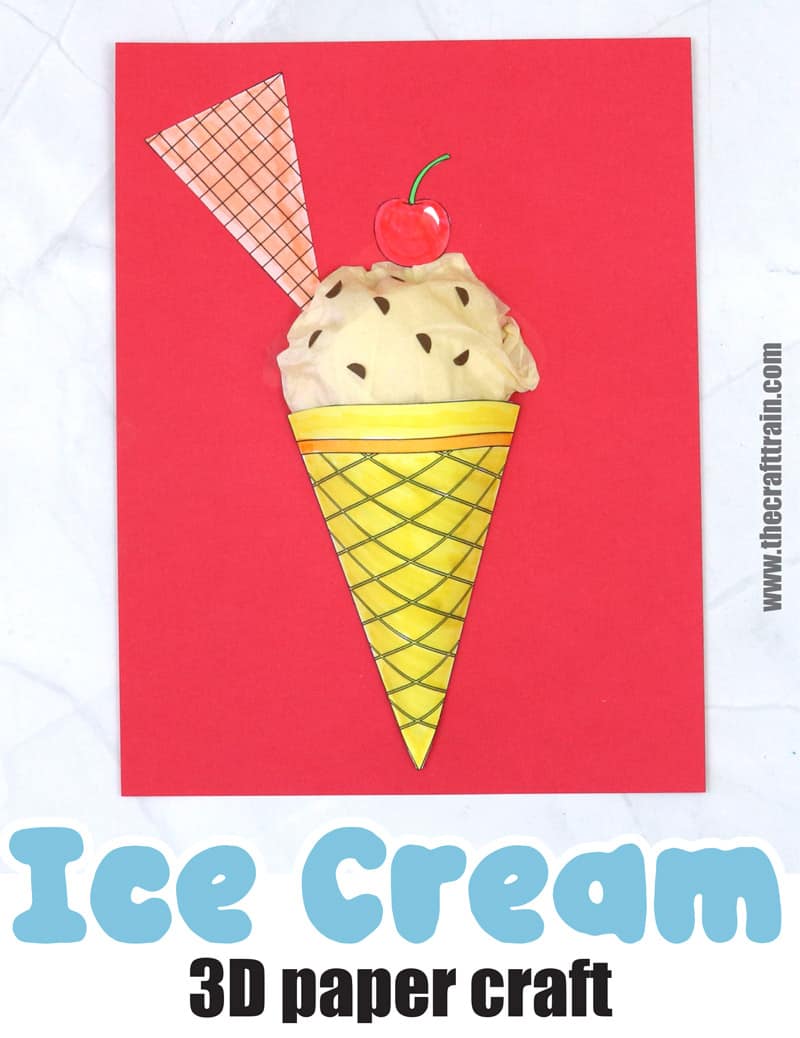 3D paper ice cream craft – Dunamai